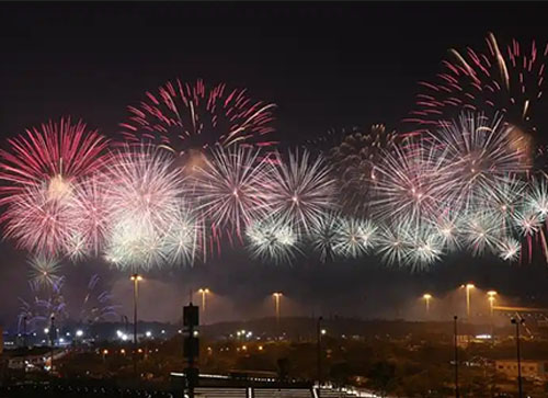 汉寿县焰火晚会